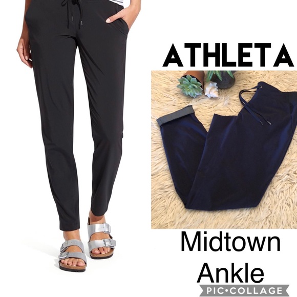 Athleta Pants - Like New ATHLETA-Midtown Ankle-4-Navy-EUC